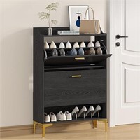 Gadroad Shoe Cabinet, Tipping Shoe Cabinet With 2