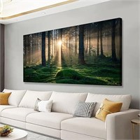 Sunrise Landscape Canvas Wall Art - 24x48 Inches