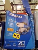 Kobalt 24 Volt Brushless Tile Saw Kit.