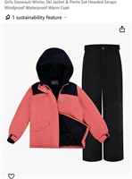 Girls Snowsuit Winter Ski Jacket & Pants Set