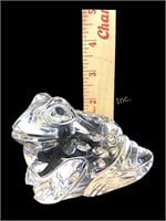 Waterford Crystal frog paperweight