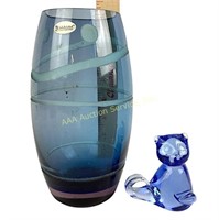 Fenton Blue Odyssey Vase