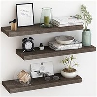 Fixwal 24in Floating Shelves For Wall, Rustic