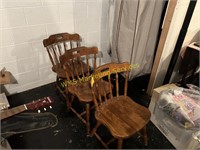 3 Wooden Chairs