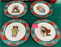 N - 4 NORMAN ROCKWELL COLLECTIBLE PLATES (G115)