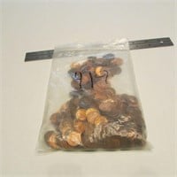 bag of old pennies