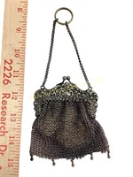 Chainmail mesh mini bag, purse, coin purse