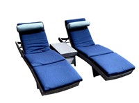 Portofino Repose 3-piece Outdoor Lounger Set