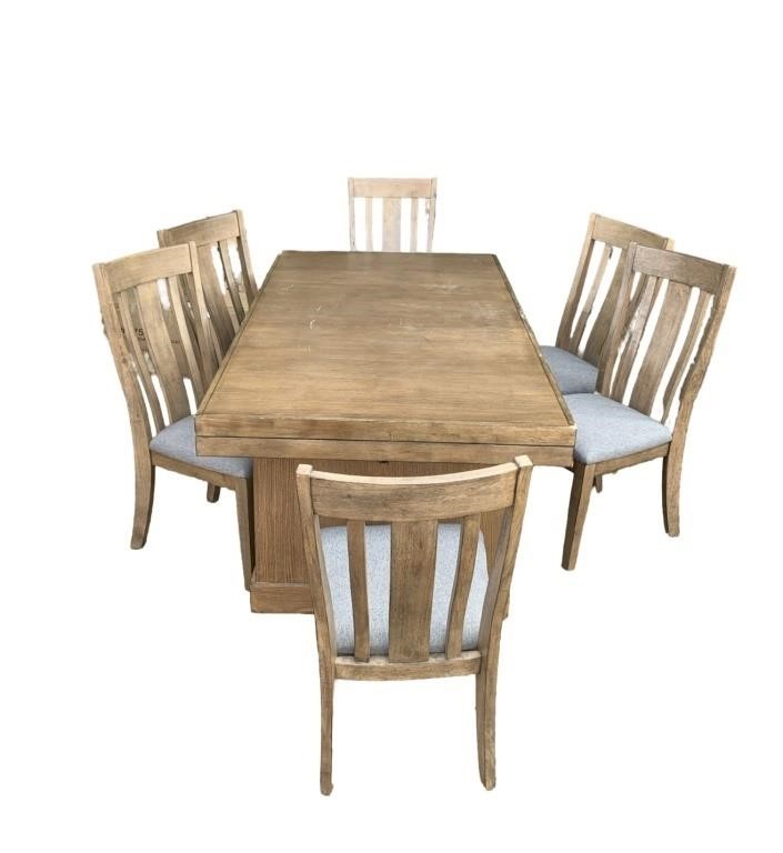 9 Piece Wooden Dining Set (Pre-Owned Scratches