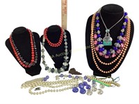 Costume necklaces and lose beads