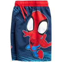 Size: 2T Marvel Avengers Boys Swim Trunks Spider-M