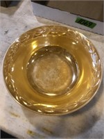 Fire-King oven ware bowl in metallic