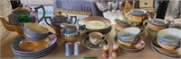 Japan Lusterware Tea Cups Saucers Plates Tea Set