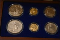 1986 Statue of Liberty (6pc.) set: MS/PR in OPG. .