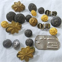 MILITARY MEDAL COLLECTION-20 BUTTONS