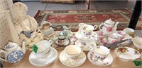 Teacups And Saucers, Tea Set, Victorian Tray,