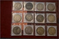 (12pcs) Dates: 1878 to 1904-S, VG. To XF.