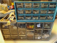 2 containers-many drawers full-screws, nuts, bolts