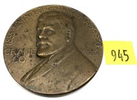 1930 Crane Company token medal