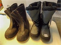 Rubber goulashes, snow boots-sz 11