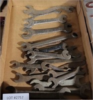 FLAT OF ASSORTED OPEN ENDED WRENCH