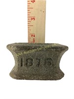 1876 cast stone miniature jardiniere planter