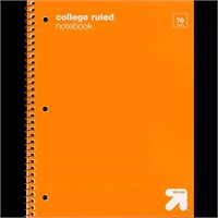 College Ruled 1 Subject Flexible Plastic Cover