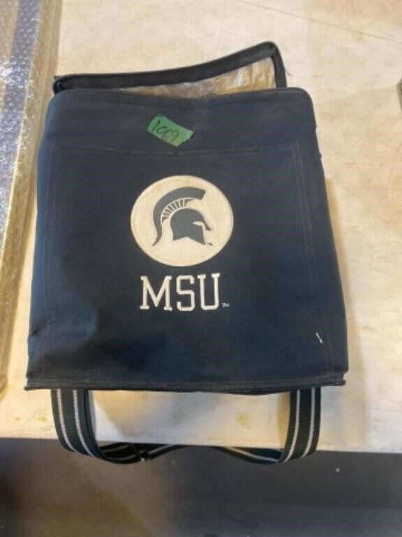 Michigan State University cooler with shoulder