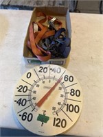 Thermometer and ratchet straps