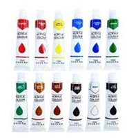 Acrylic Paint Set 24 Colours 12ml, Non Toxic Non