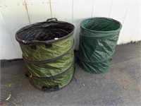 collapsible leaf and refuse containers
