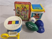 VTG TOYS, MUSIC BOXES, DRUM MISC OTHER TOYS