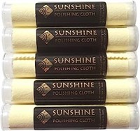 Sunshine 5 Polishing Cloths Jewelry Cleaner Tube