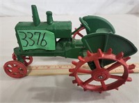 CAST IRON TOY TRACTOR, LIKELY AN OLIVER 80 TRACTOR