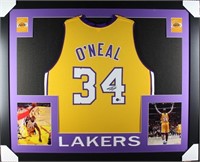 Autographed Shaquille O'Neal Custom Framed Jersey