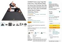 R613  GXMMAT Extra Large Yoga Mat 6'x8