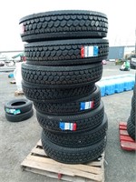 (8) 11R22.5 Steer /All Postion Tires