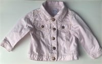 Old Navy Light Baby Pink Denim Jacket 12-18 months