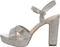 Dream Pairs Silver Sparkly High Heel