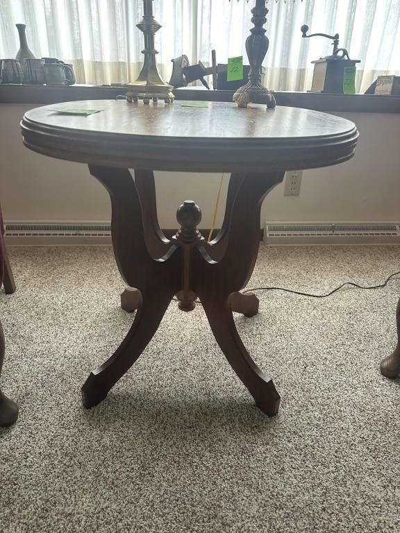Hand made Wooden Oval Table