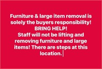 Furniture & large item removal