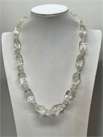 WHITE TOPAZ? NECKLACE-SEE PICTURES