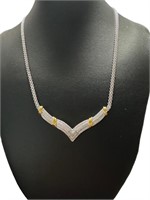 Elegant Diamond Accented Evening Necklace