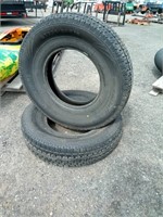 (2) ST 235/80R16 Utility Trailer Tires