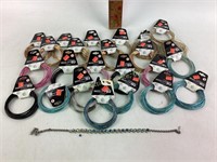 Assorted bangle bracelets