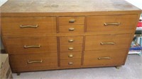 Unique Vintage 9 Drawer Dresser