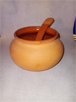 Terracotta Bowl with Scoop