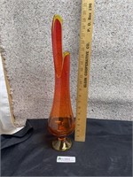 MCM Orange & Yellow Swung Vase