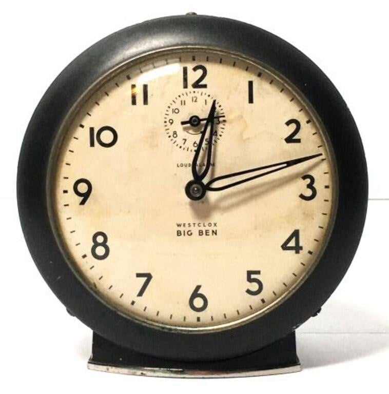 Vintage Westclox Wind Up Alarm Clock