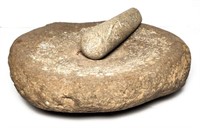Primitive Stone Mortar & Pestle